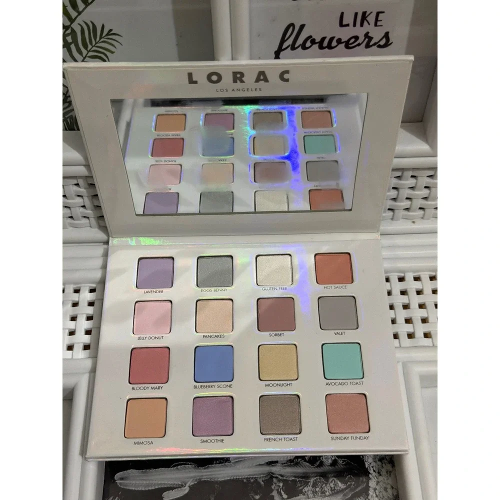 Lorac Beauties Who Brunch Pro Eye Shadow Palette 16 Pastel Shimmer Matte Shades